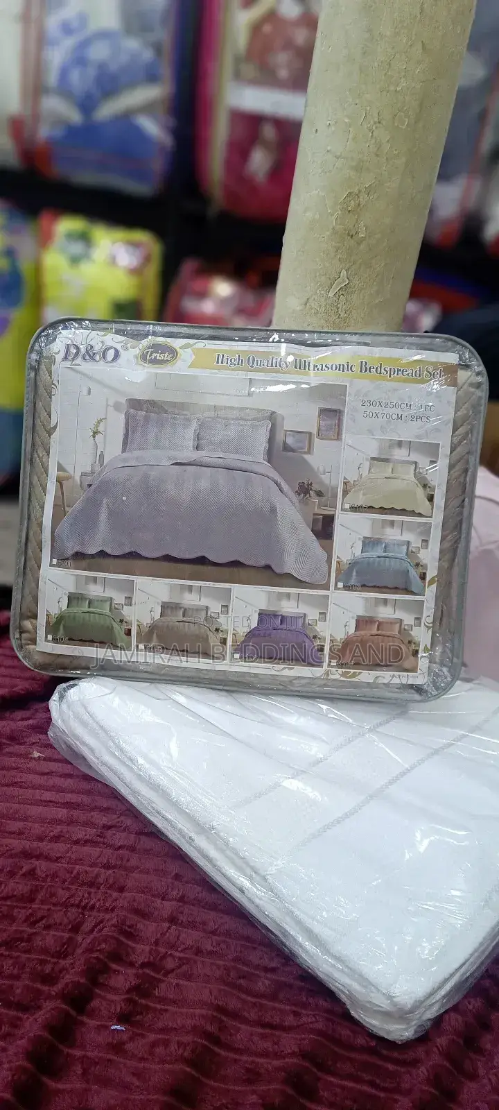 High Quality Velvet 6*6 Bedspread Set