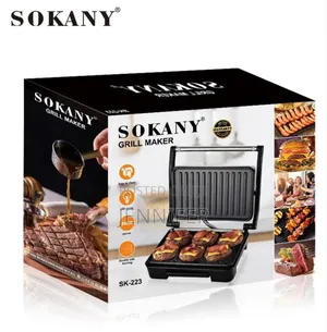 Sokany Sk-223 750w Electric Panini Press Grill