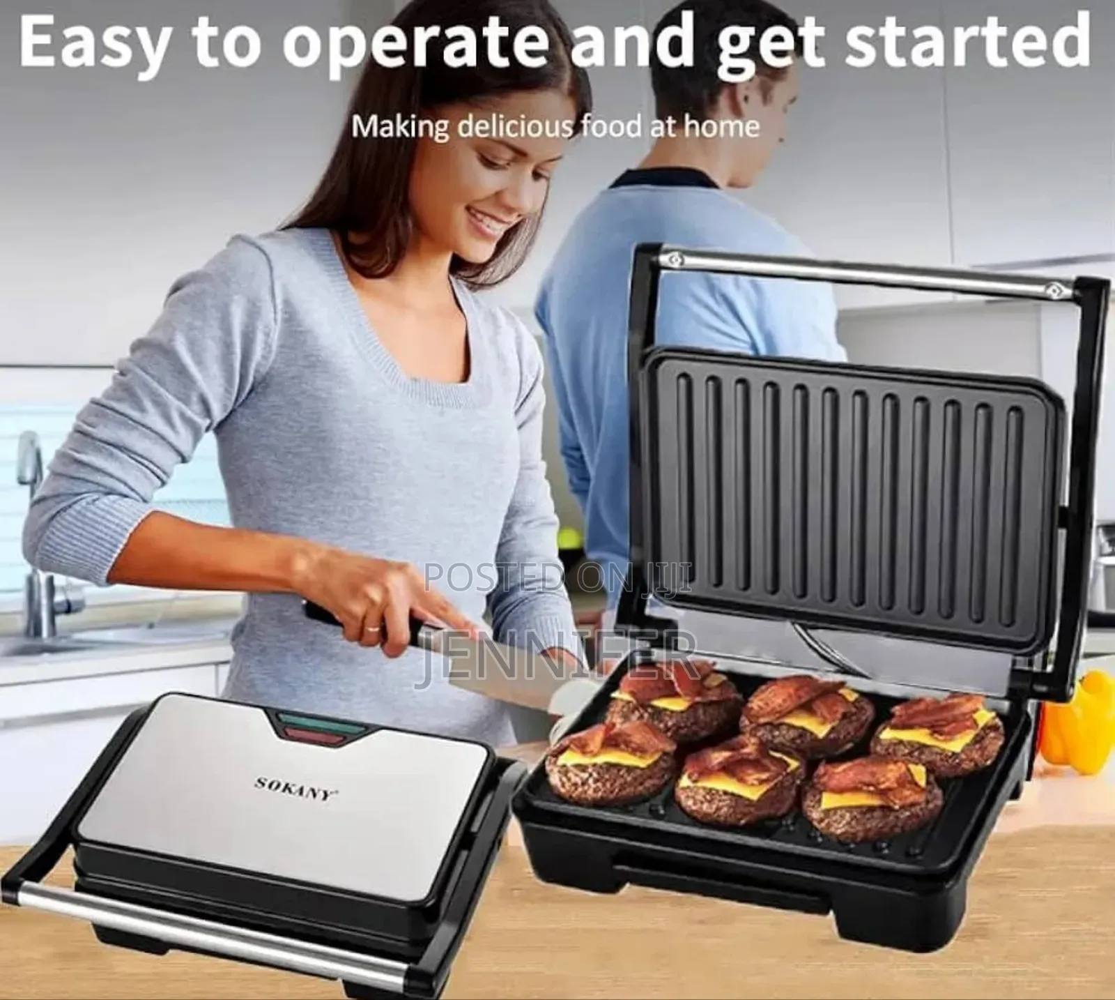 Sokany Sk-223 750w Electric Panini Press Grill