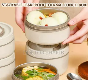 New 4 Set Lunch Container, Stainless Steel Thermal Food Box