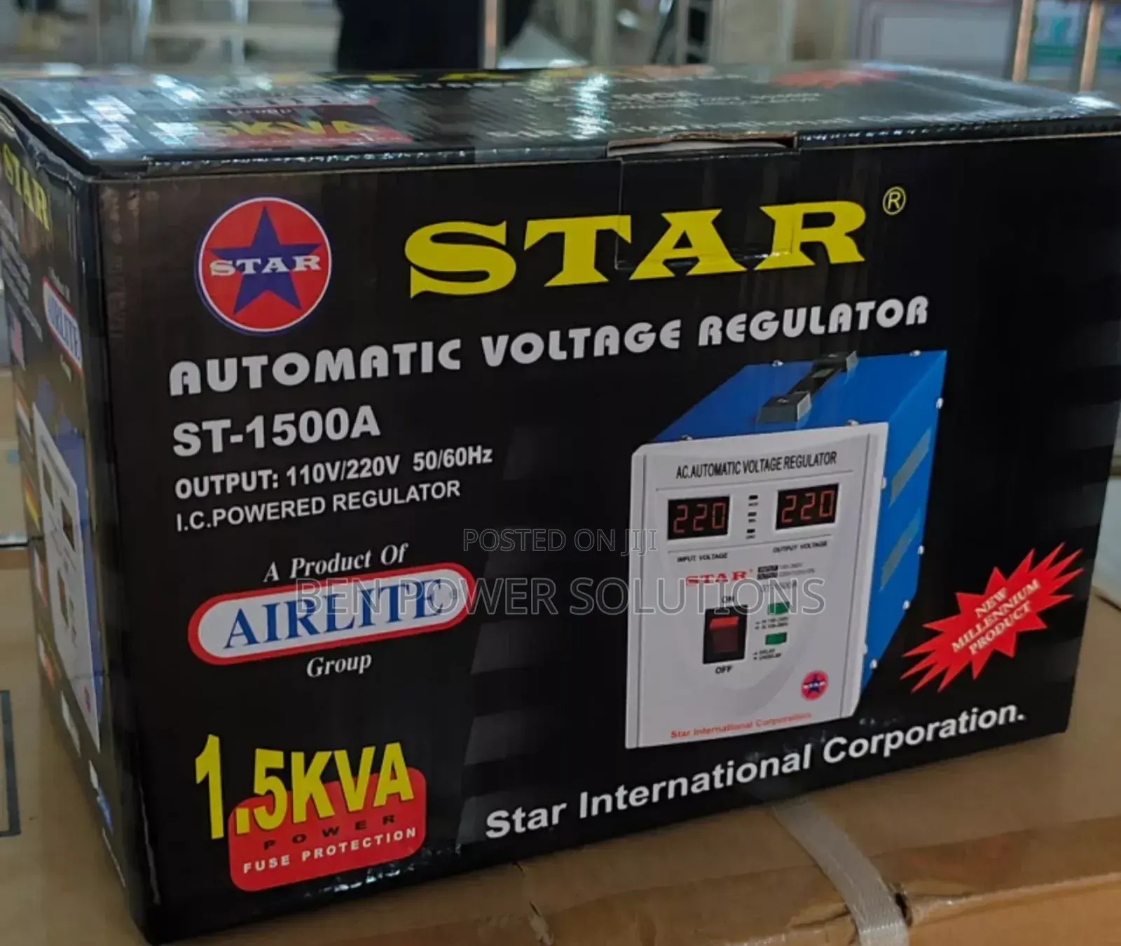 1500a Star Automatic Voltage Regulator/Stabilizer