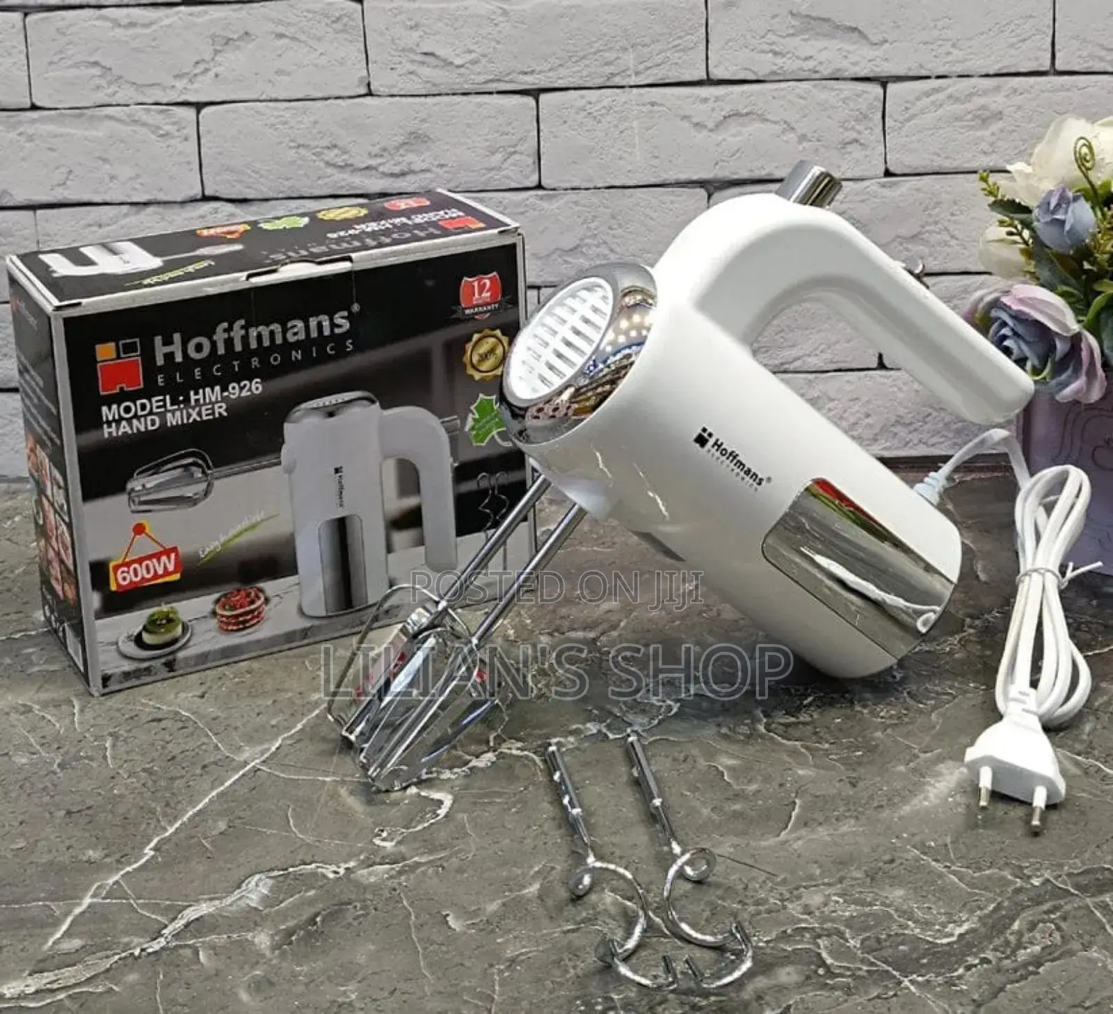 Egg and Dough Beater Hand Mixer Electric White Color
