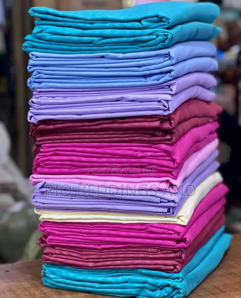 Plain Cotton Bedsheets 4pics / 5x6 and 6x6