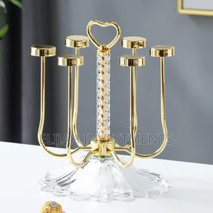 Gold/Silver Upside-Down Glass Holder