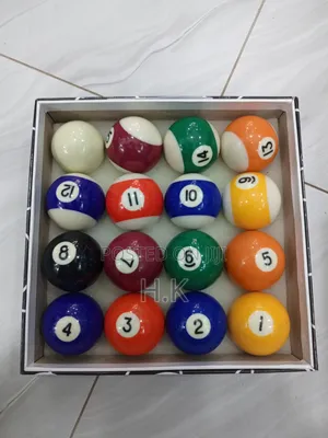 Set of Regulation-Size Billiard/Pool Balls,