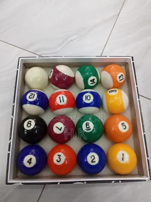Set of Regulation-Size Billiard/Pool Balls,