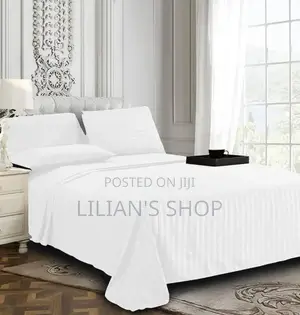 Hotel High Quality Egyptian King Size Cotton Stripe Bedsheet