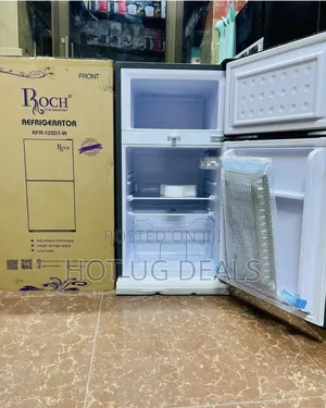 Roch 125 Liters Double Door Top Freezer Defrost Fridge –Inox