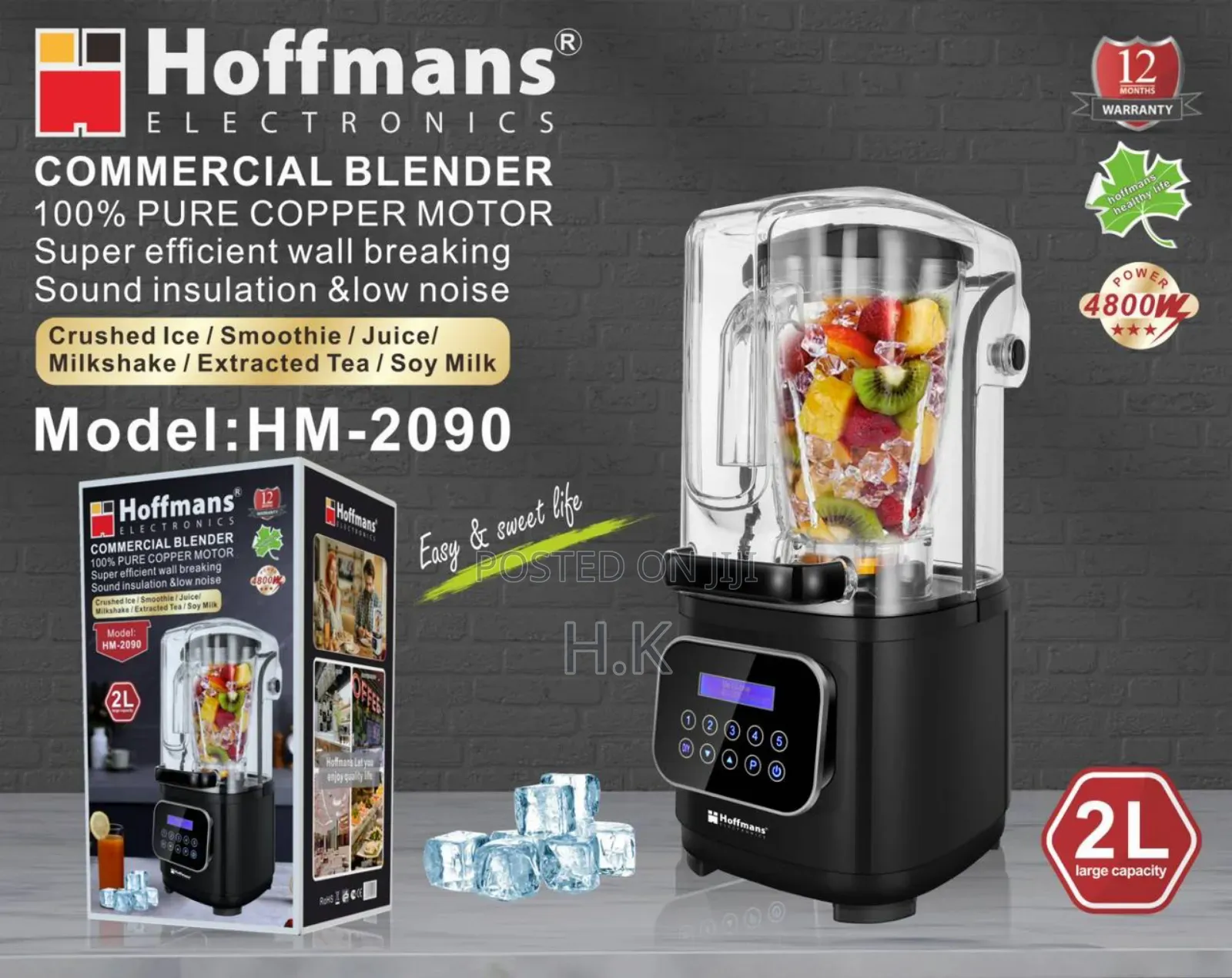 Hoffmans Hm-2090 Digital Commercial Blender.