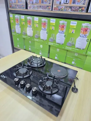 20% Discount Sales on Dw Black Glass Gas Hob (3+1)