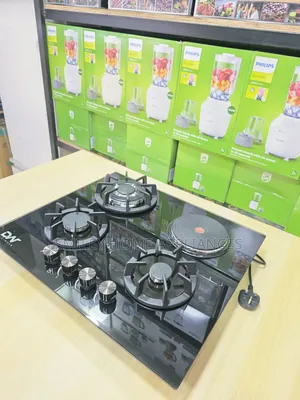 Brand New Dw Gas Hob (3+1) 60cm Black Glass