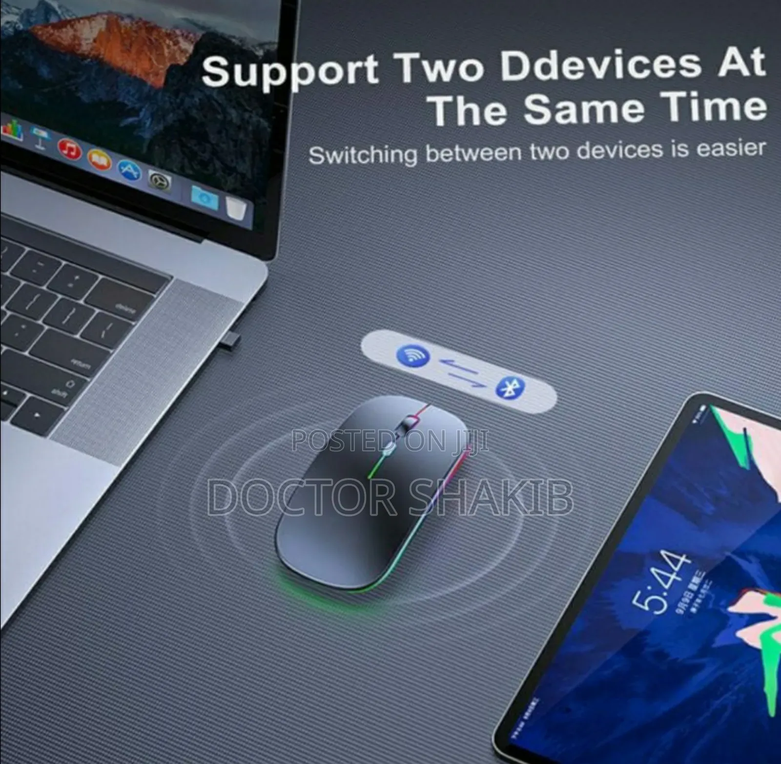 Unique Bluetooth Wireless Slim Silent Click Mouse