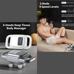 4 Heads, 3 Modes Deep Tissue Massager Gun