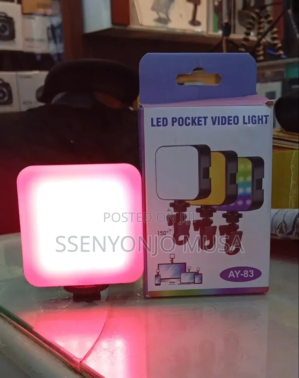 Ay-83 Usb-c Rechargeable Rgb Pocket Video Light -compact Led