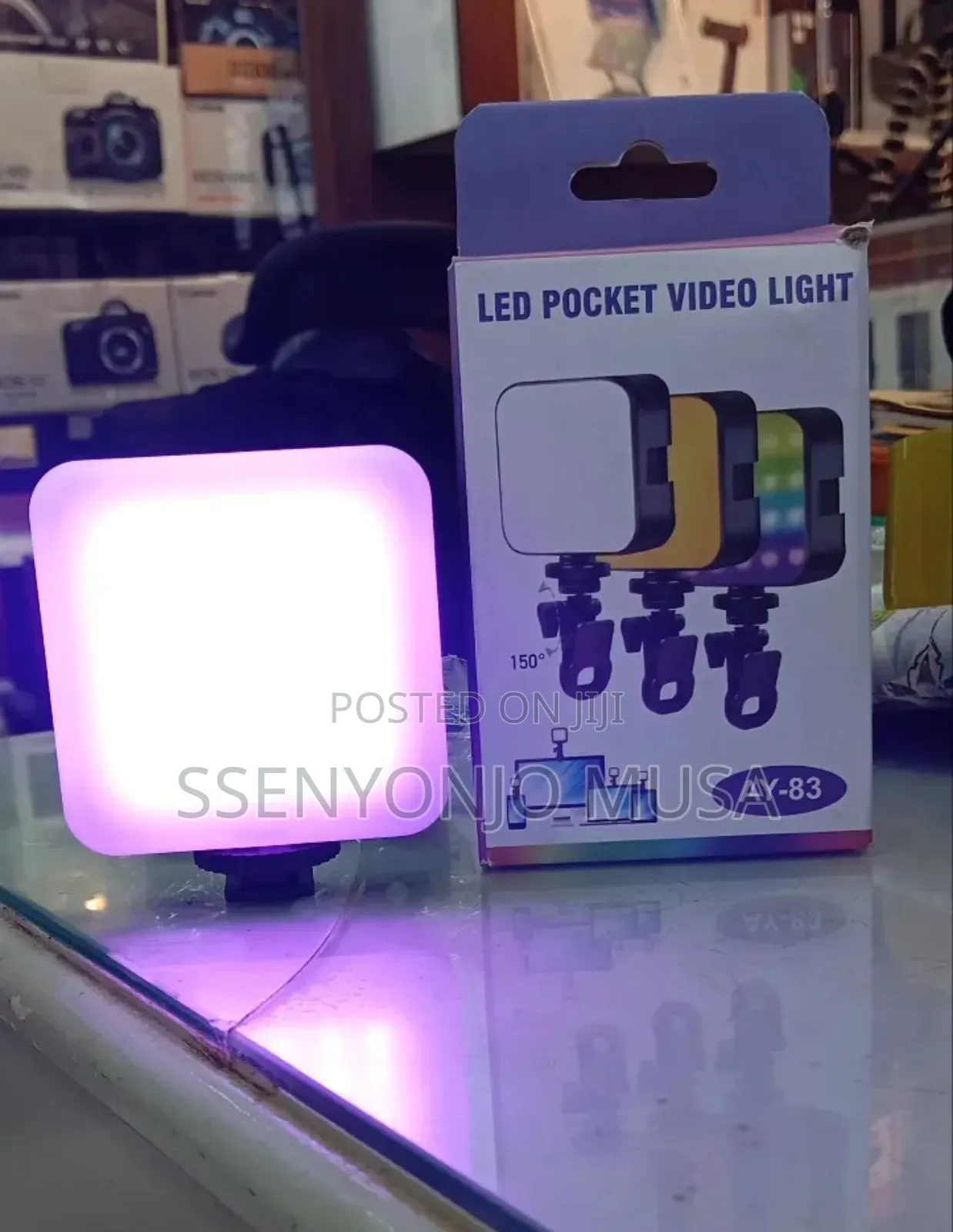 Ay-83 Usb-c Rechargeable Rgb Pocket Video Light -compact Led