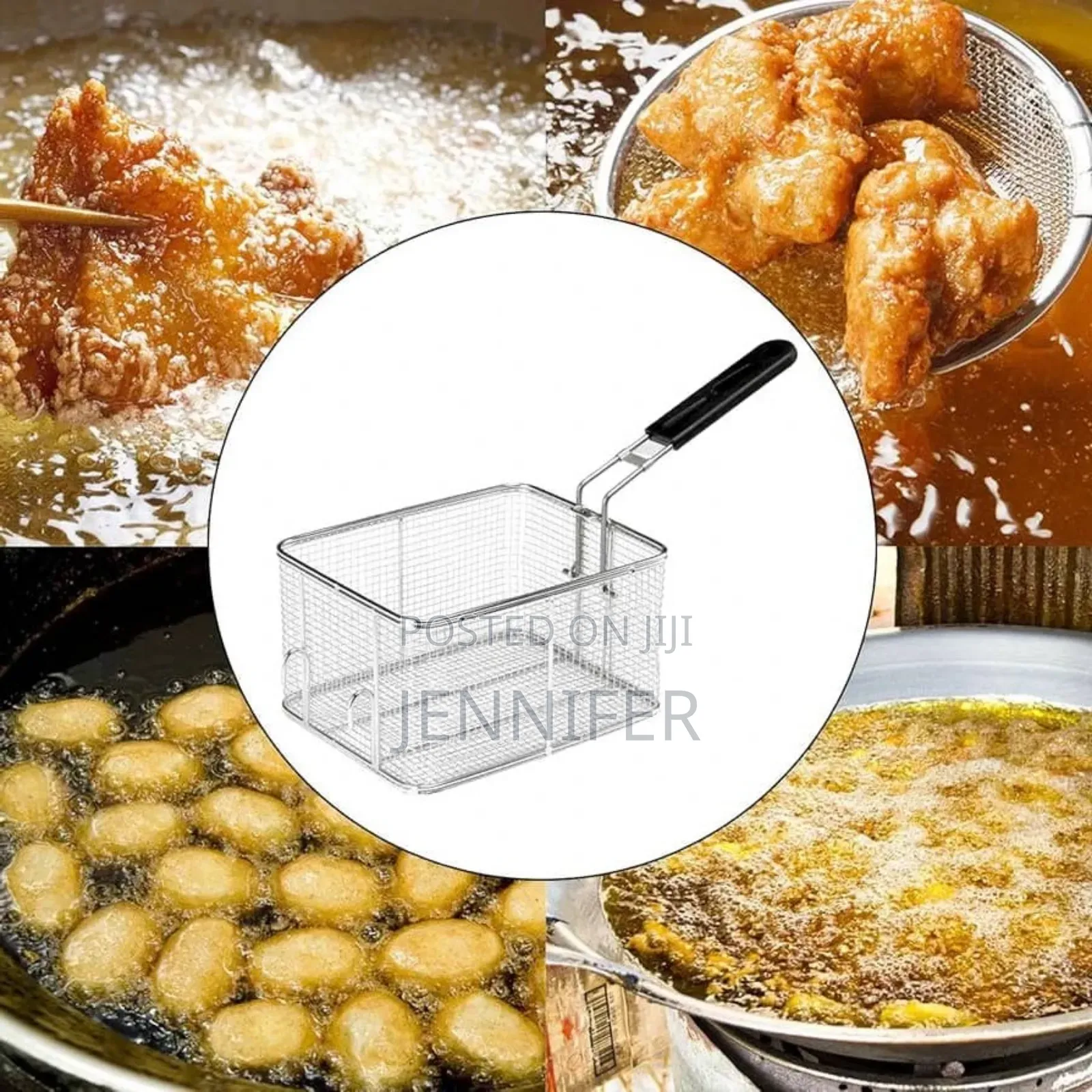 6 Litres Stainless Steel Deep Frying Basket