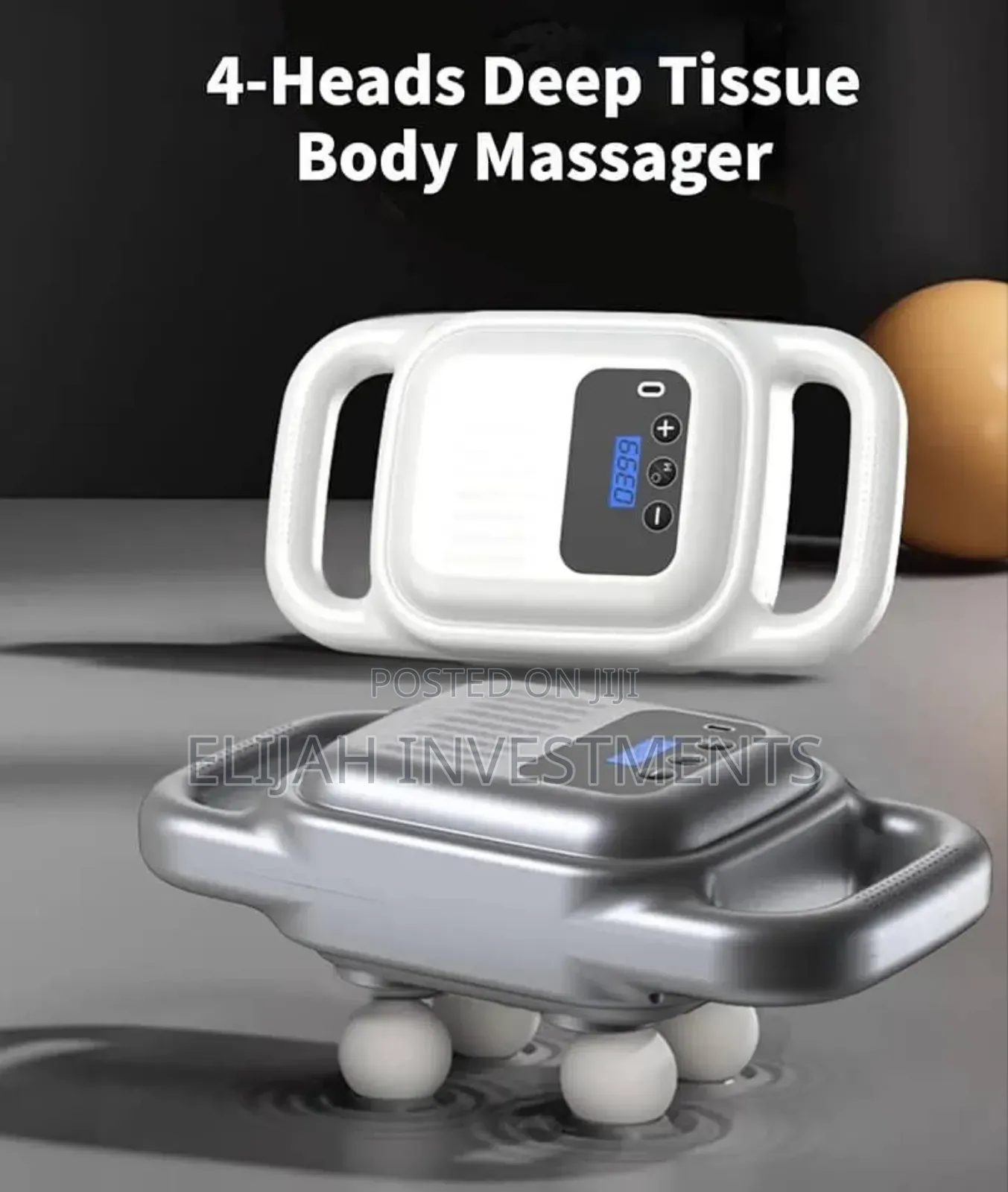 4 Head Massager, Deep Tissue Massage Gun
