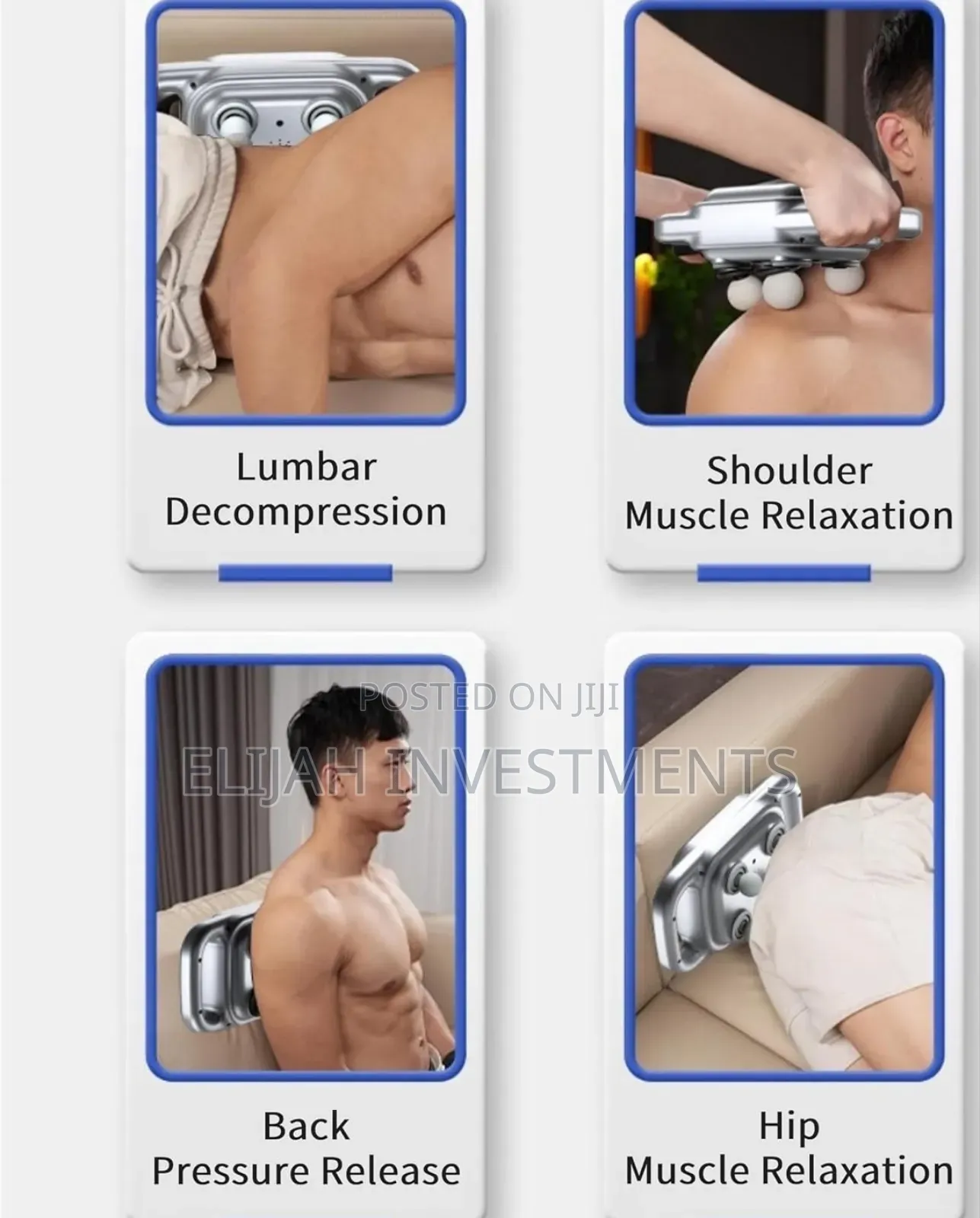 4 Head Massager, Deep Tissue Massage Gun