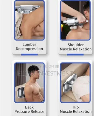 4 Head Massager, Deep Tissue Massage Gun