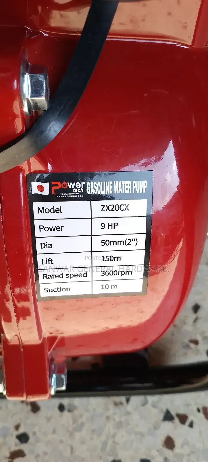9.0hp Power Tech High Pressure Water Pumps(Max-Head-150m)
