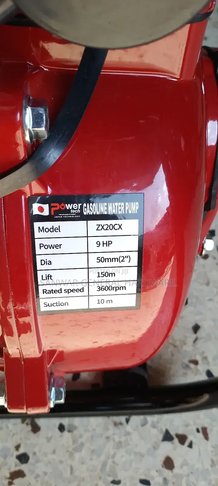 9.0hp Power Tech High Pressure Water Pumps(Max-Head-150m)