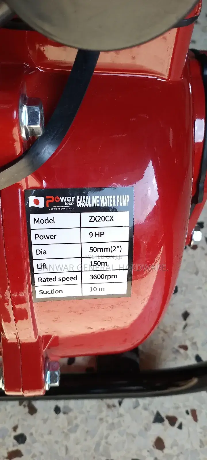 9.0hp Power Tech High Pressure Water Pumps(Max-Head-150m)