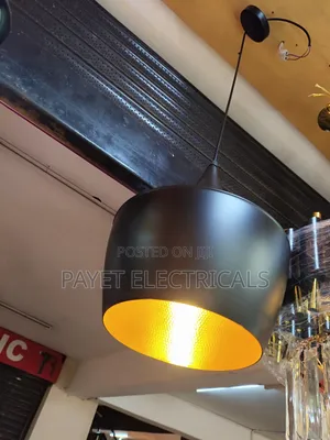 Photo - Gold/Black Pendant Lamp Holder