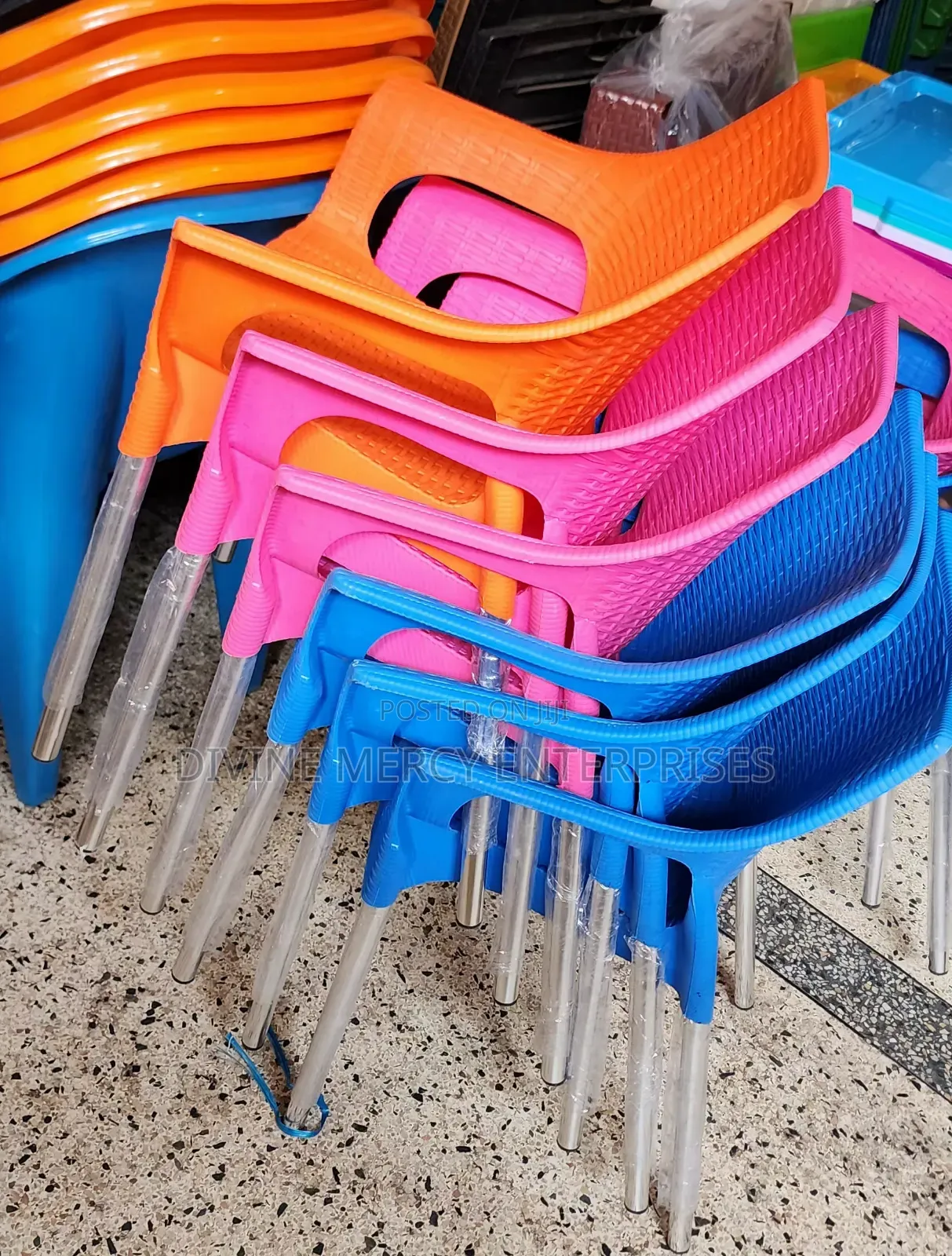 Children Chair With Steel Leg