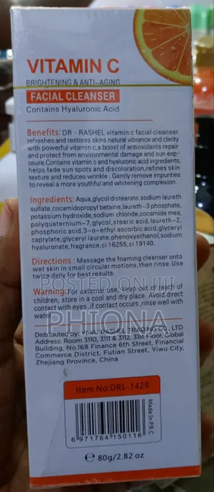 Dr Rashel Vitamin C Facial Cleanser