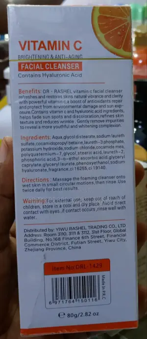 Dr Rashel Vitamin C Facial Cleanser