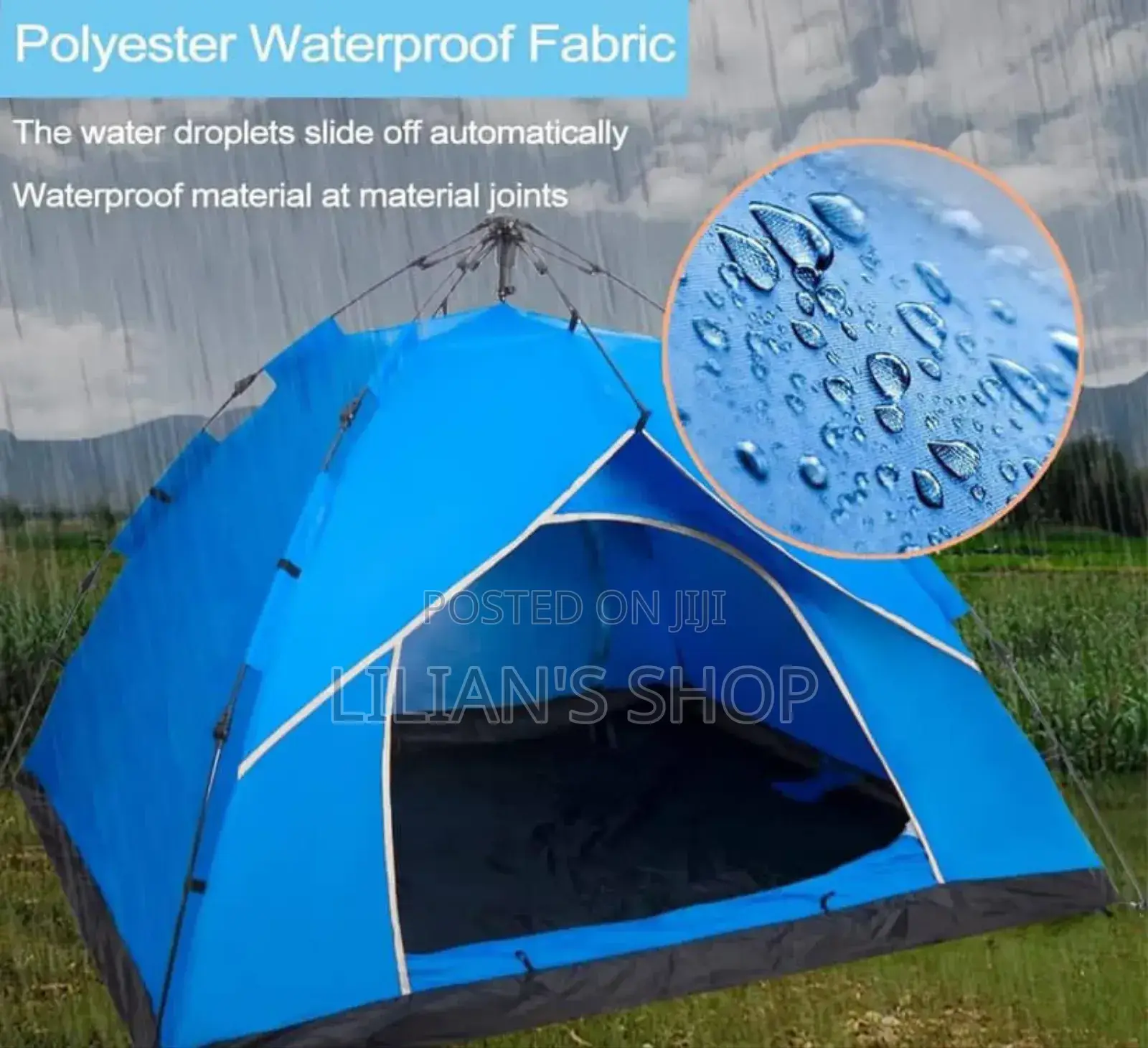 Lightweight Camping Tent 4-6 Person Color Varies