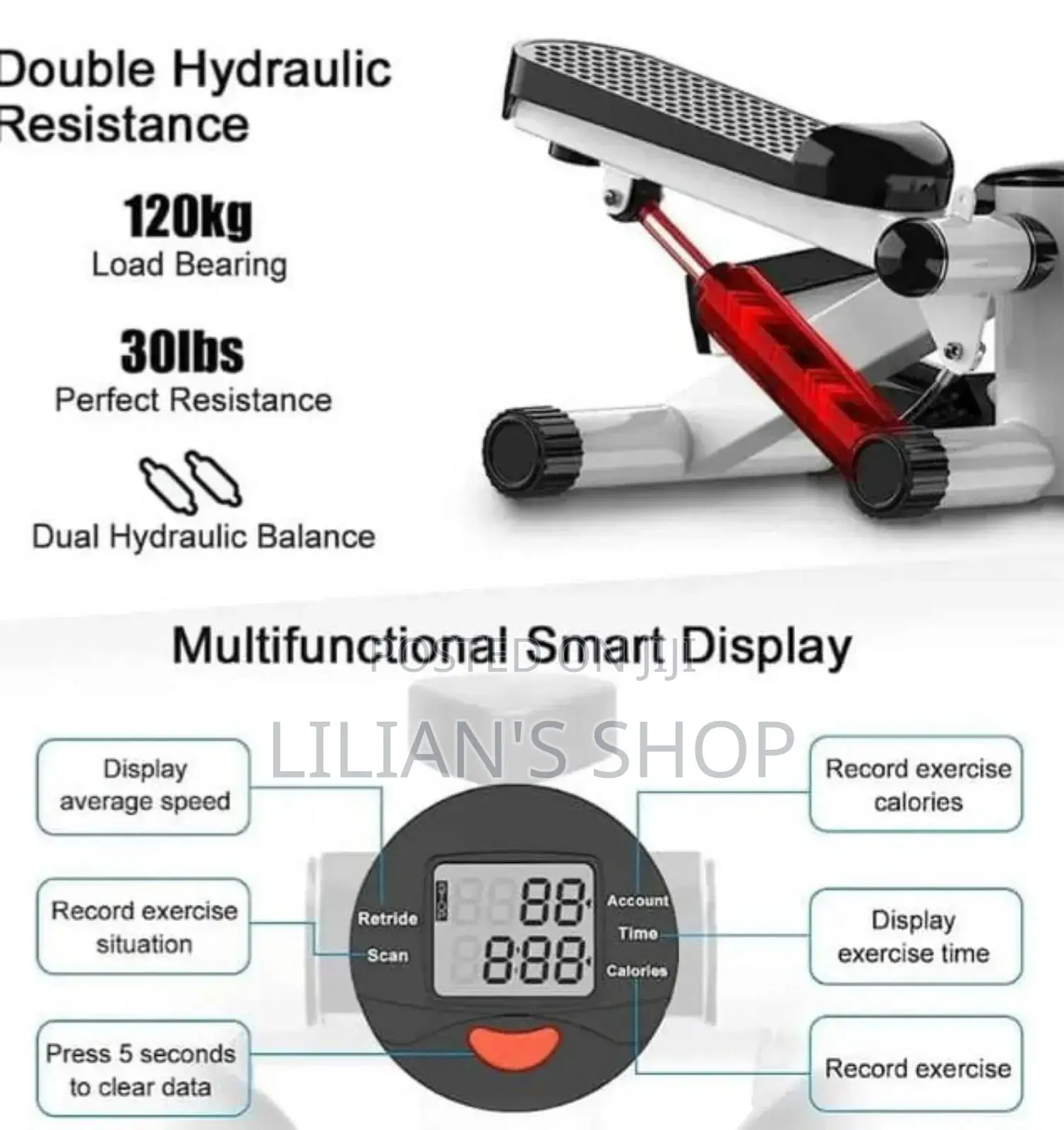 Sunny Health Fitness Mini Stepper for Exercise