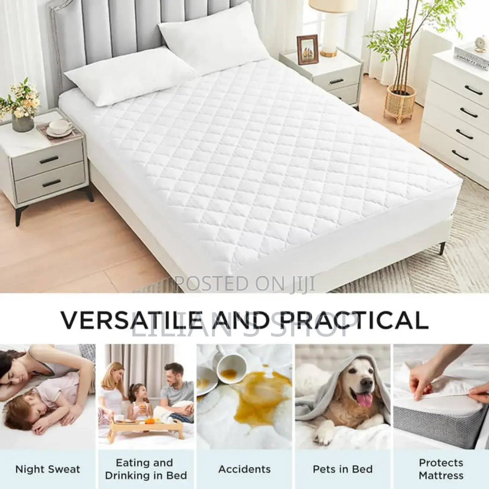 New Waterproof Mattress Protector-Mult Colour