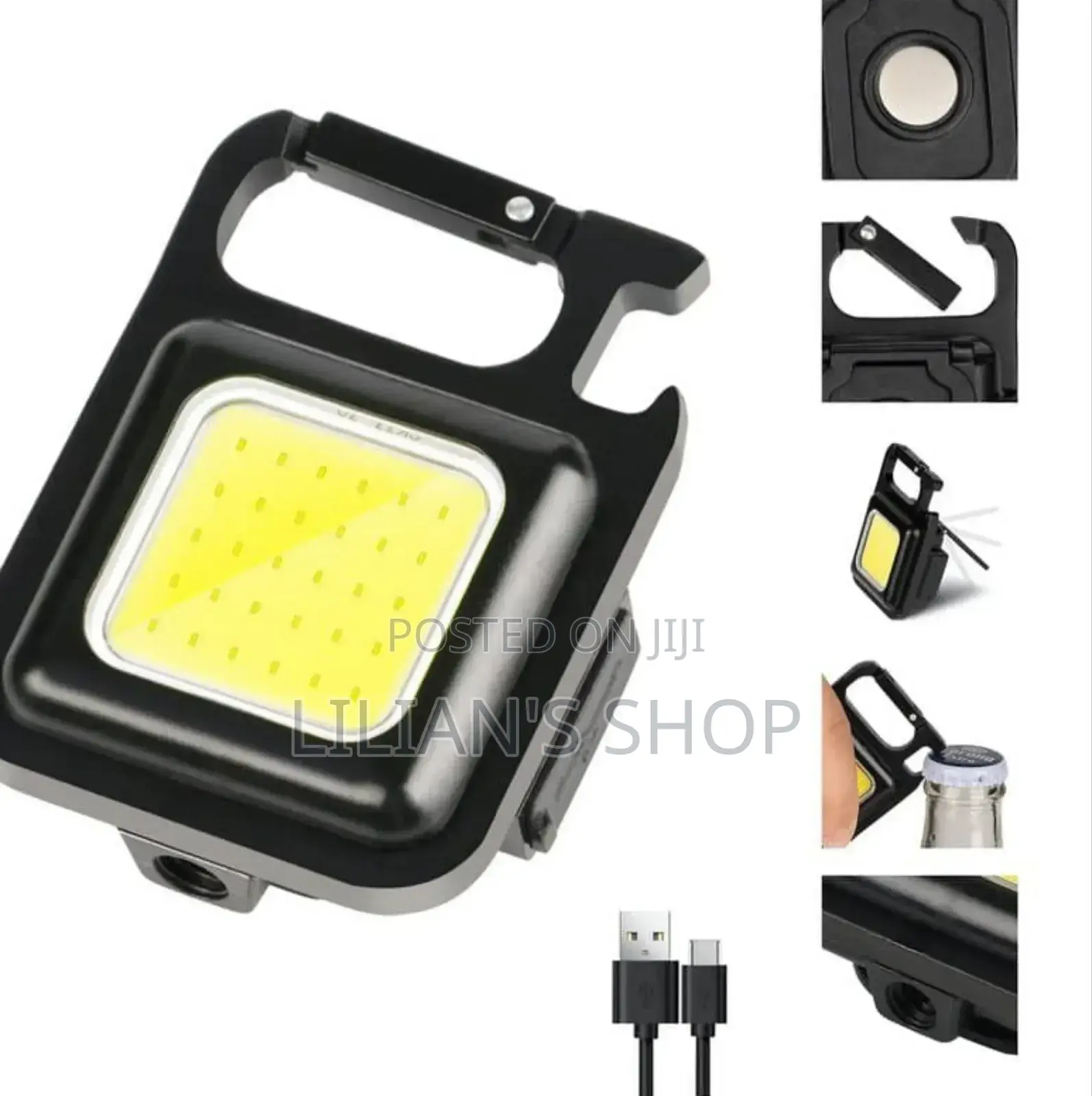 Cob Small Flashlights 500 Lumens Bright Rechargeable