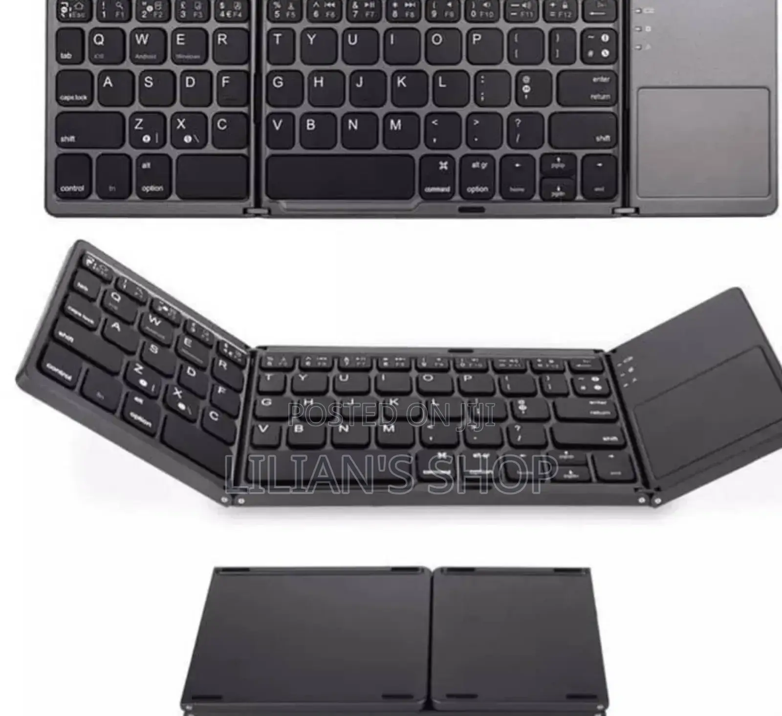 Foldable Wireless Bluetooth Keyboard With Touchpad