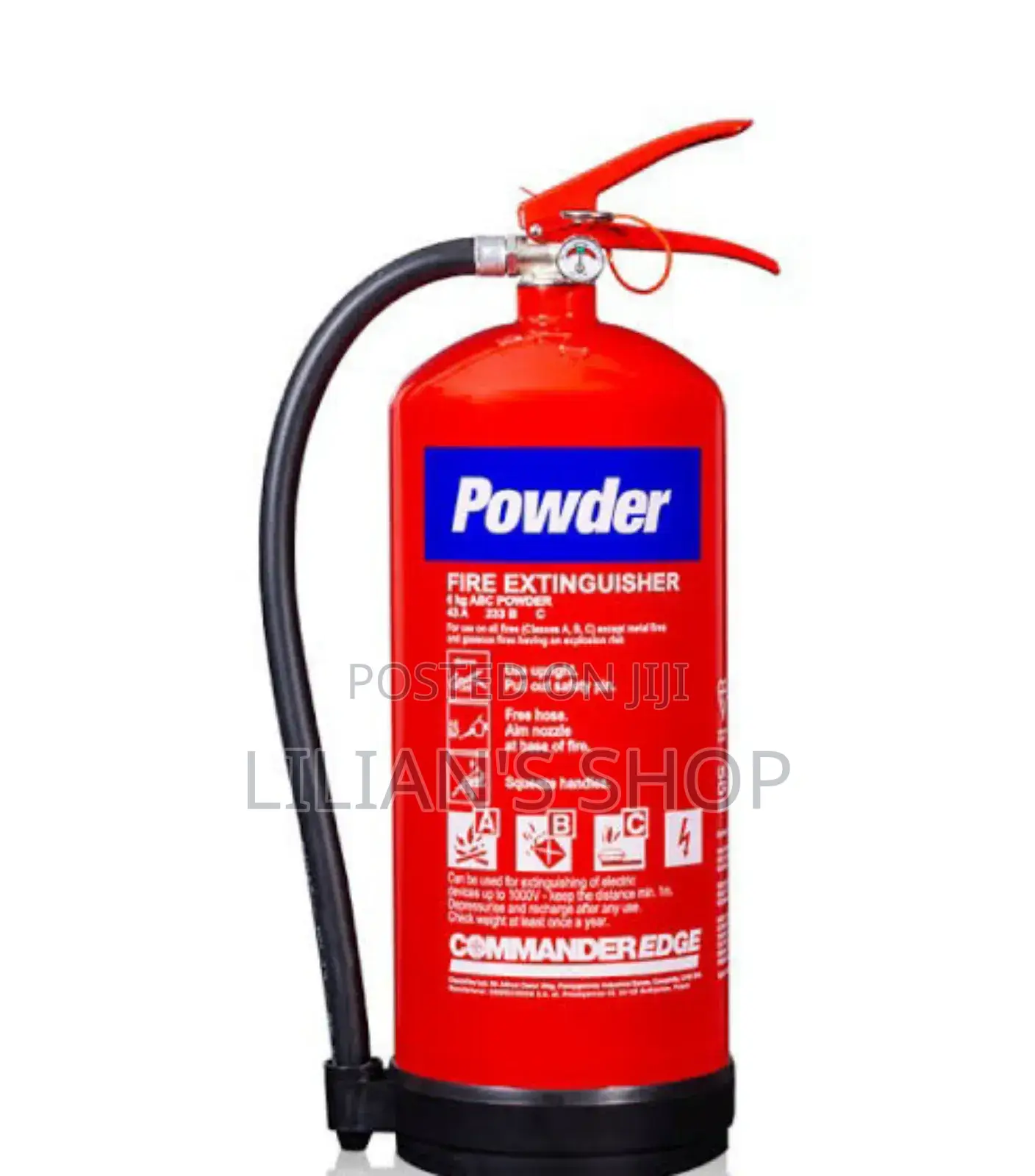 Powder Fire Extinguisher 6kg Capacity Brand New With Pipe