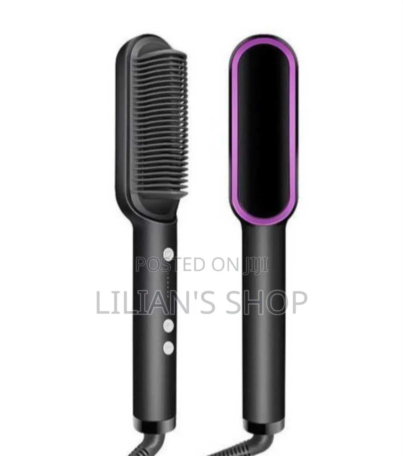 2-in-1 Electric Hair Straightener, Comb, Cutler PTC Heating