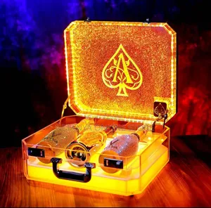 3 Bottles Rechargeable Led Ace of Spade Glorifier Box