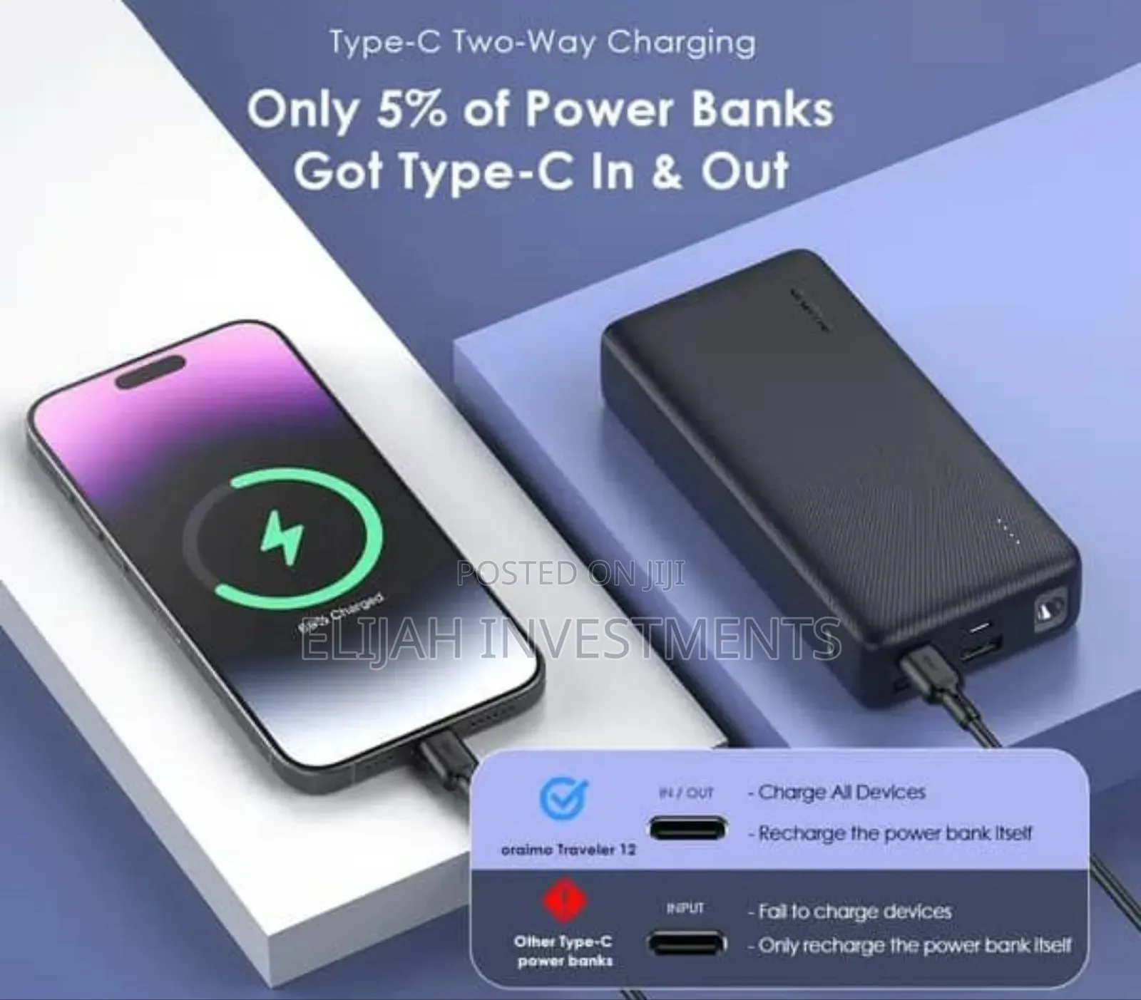Oraimo Traveler 12 20000mah 12w Power Bank