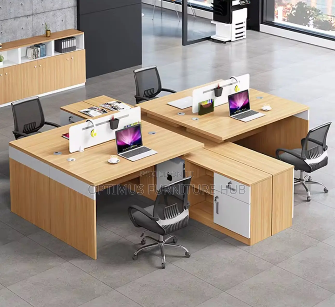 Workstation Combo (Table And Chairs)
