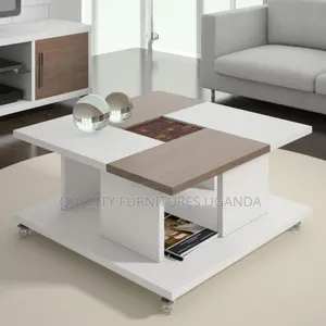 Wooded White Centre Table