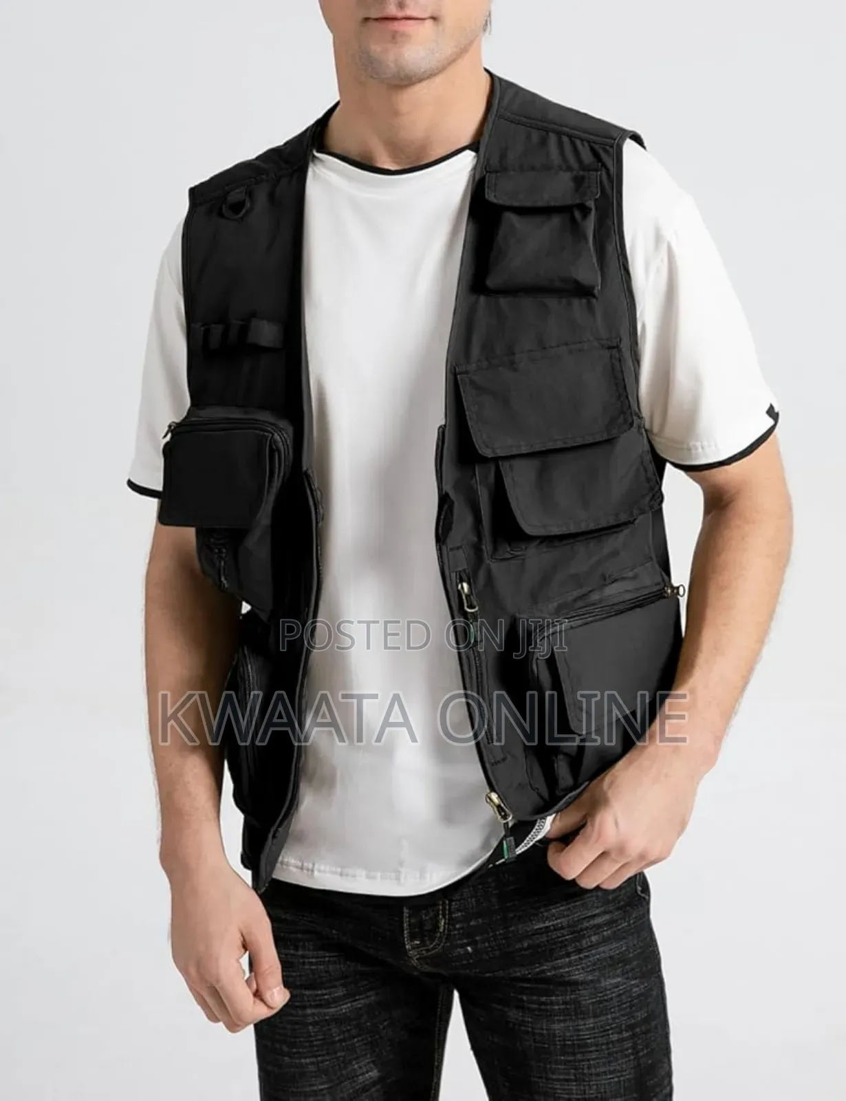 Multi Pockets Gilet Outdoor Breathable Waistcoat Vest