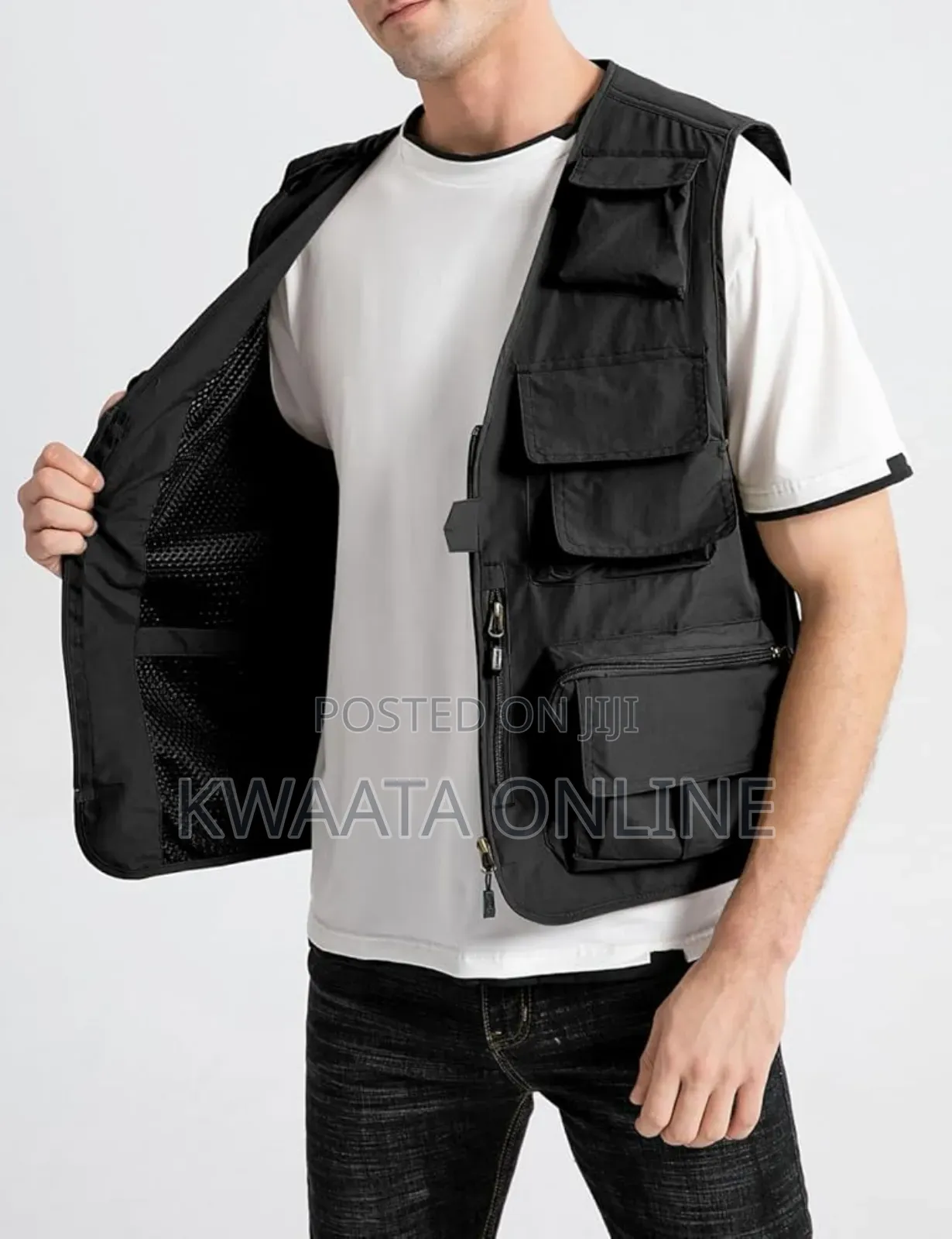 Multi Pockets Gilet Outdoor Breathable Waistcoat Vest