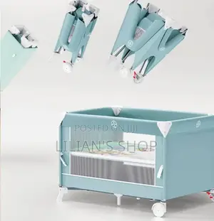 Foldable Toddler Portable Bed Color Varies