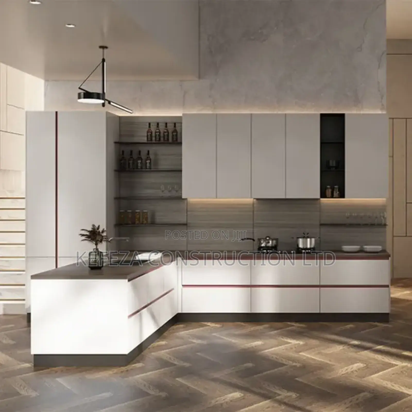 Double Coloured Cabinets