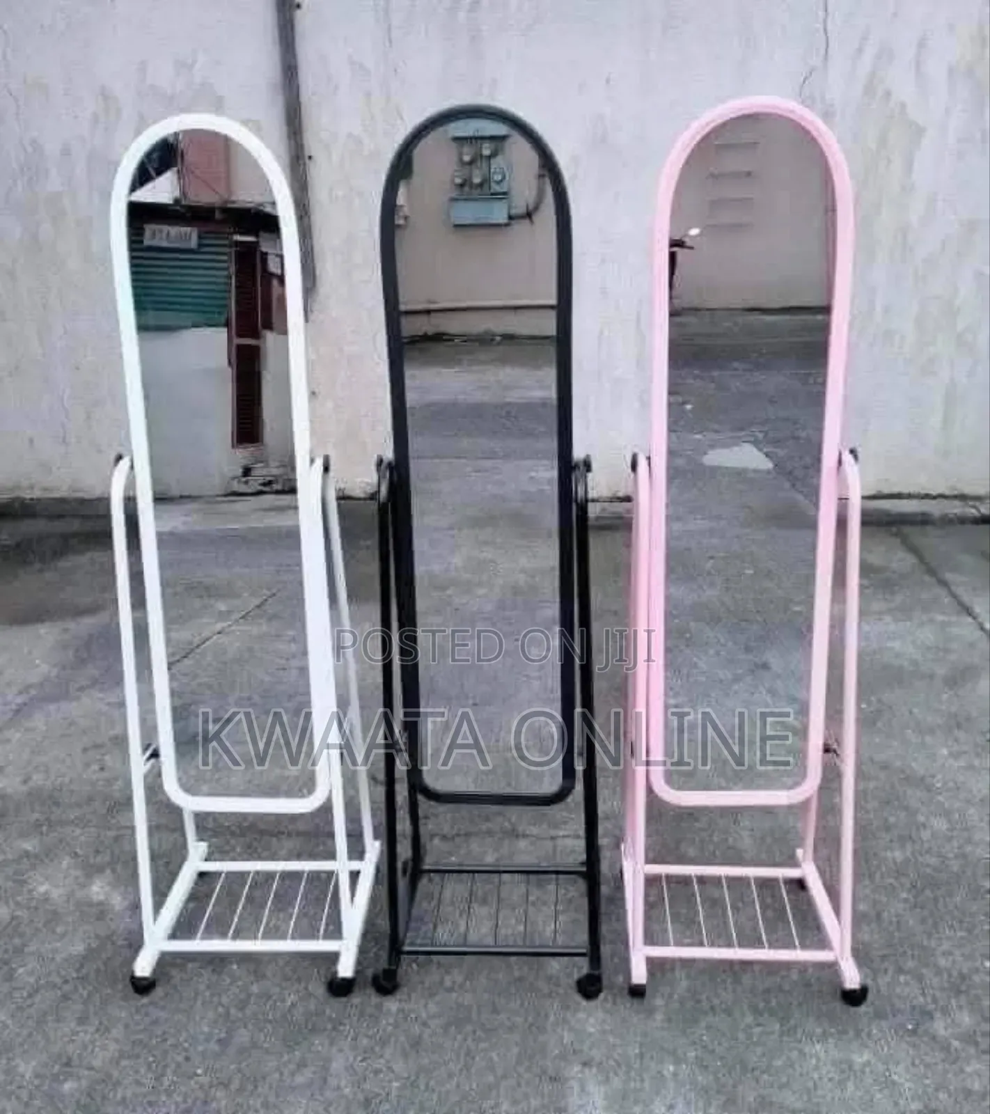 1 Pc Full Length Mirror Moveable Dressing Adjustable Length