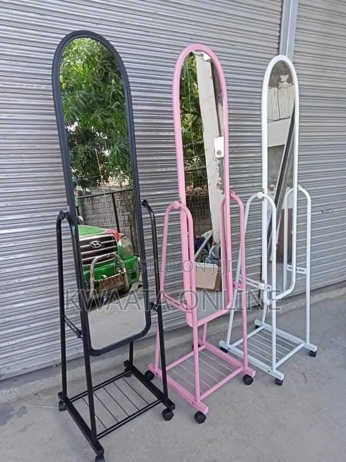 1 Pc Full Length Mirror Moveable Dressing Adjustable Length