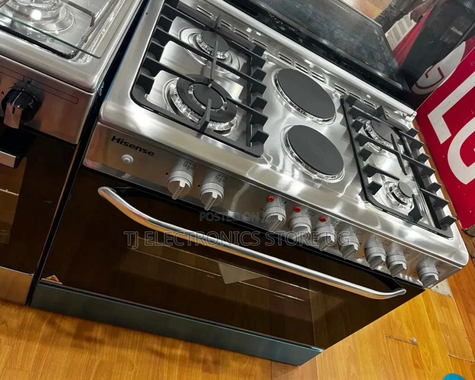 Hisense 90x60cm Cooker With 4gas Plates, 2electric Plates