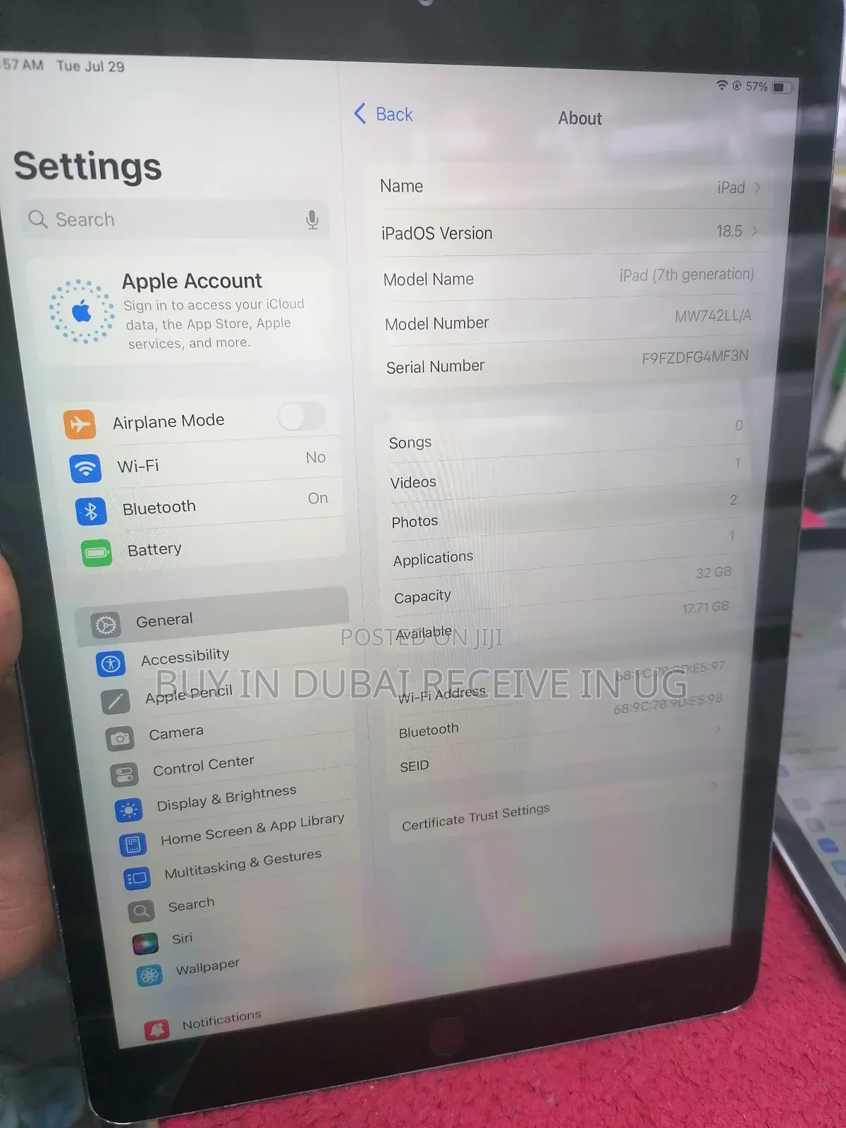 Apple iPad 10.2 (2019) 32 GB Silver