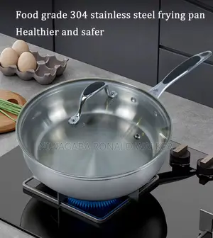 6.5cm Kaisavilla Stainless Non-Stick Frying Pan- Glass-Lid